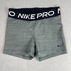 Nike Pro Training Compression Athletic Shorts Heather Gray Womens Medium‎